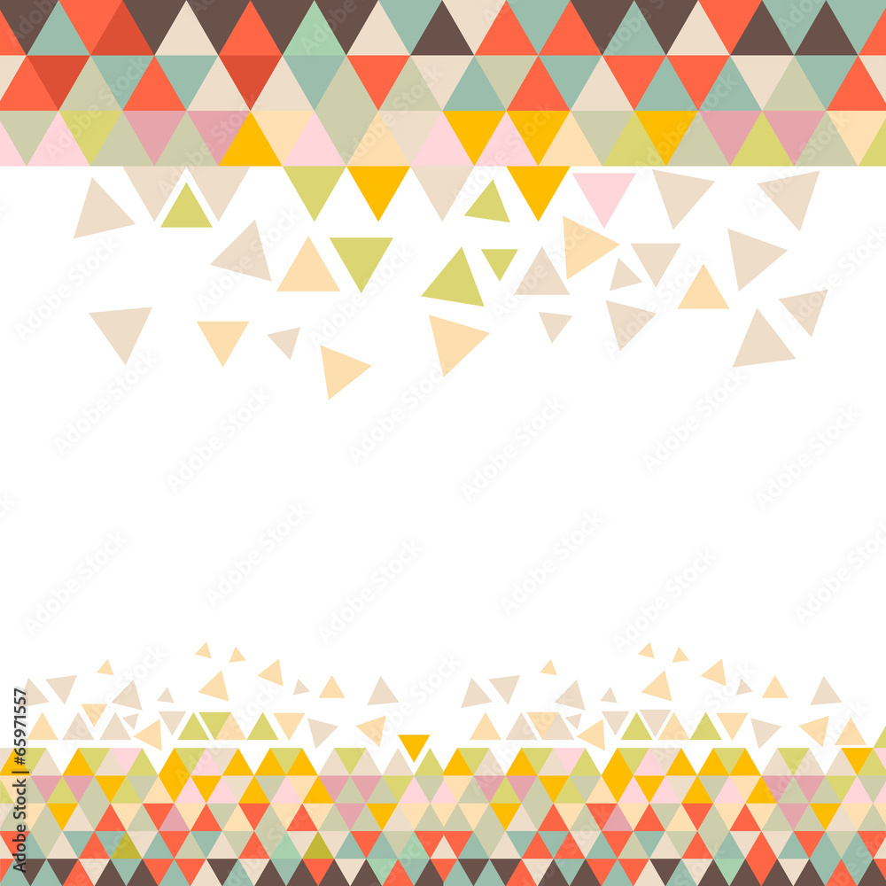 Vector Retro Triangle Background Vector Retro Triangle Background
