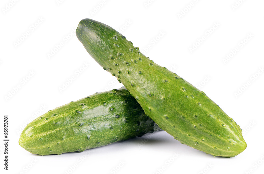 Fresh cucumber isolated on white background Fresh cucumber isolated on white background