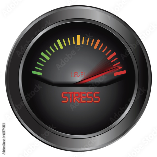 Stress meter indicate, vector