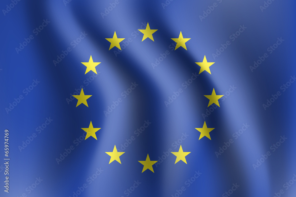unia europejska flaga wektor - obrazy, fototapety, plakaty 