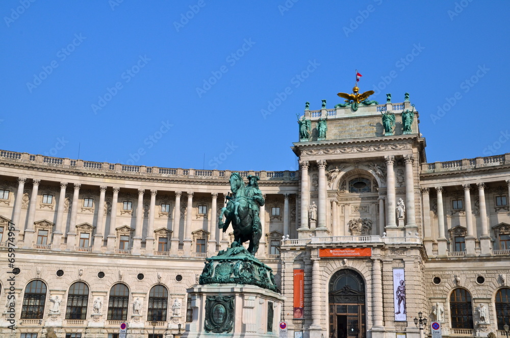 Hofburg Palace and the statue of Emperor Joseph II Hofburg Palace and the statue of Emperor Joseph II
