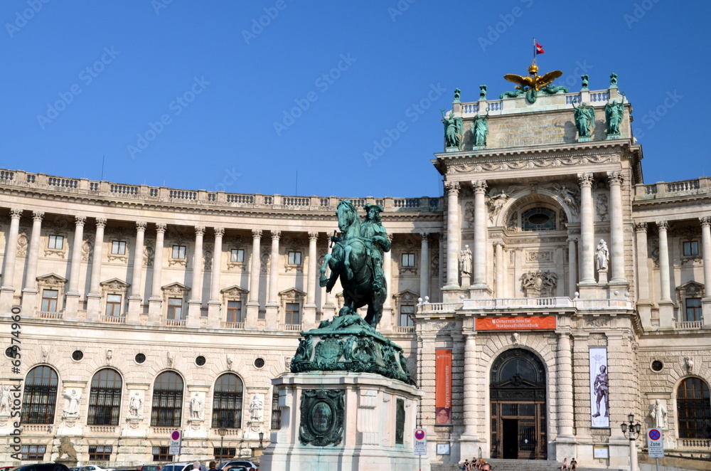 Hofburg Palace and the statue of Emperor Joseph II Hofburg Palace and the statue of Emperor Joseph II