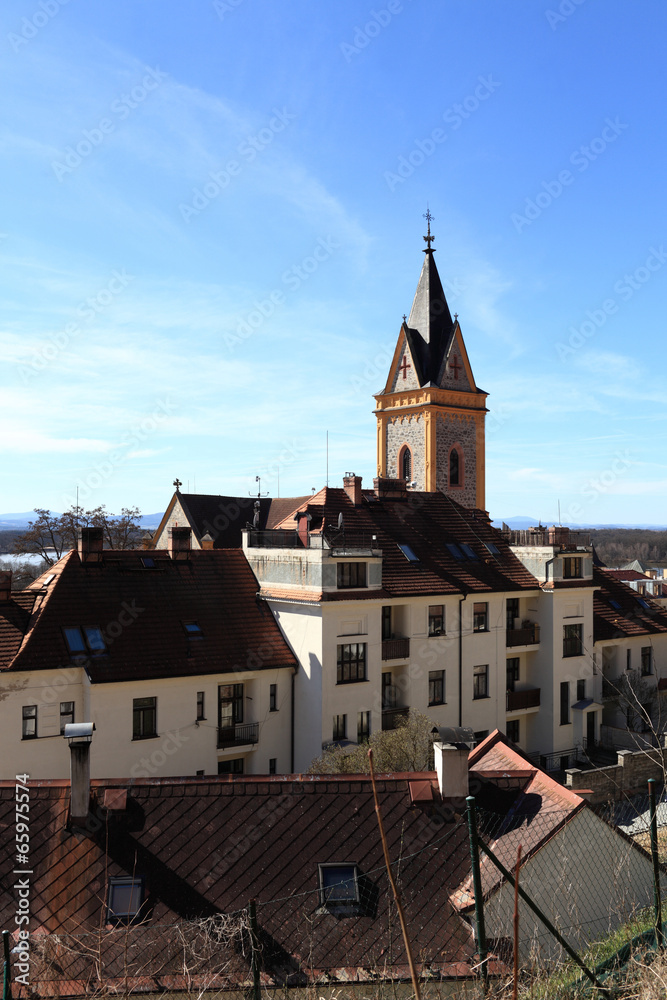 View of Hluboka nad Vltavou town