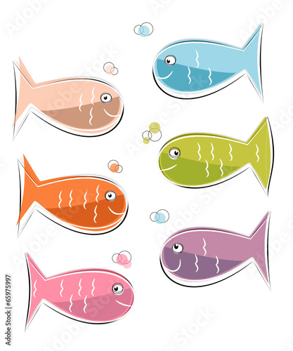 Petits poissons de couleurs