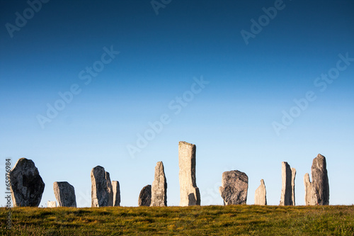 standing stones at callinish on the island lewis, scotland, UK