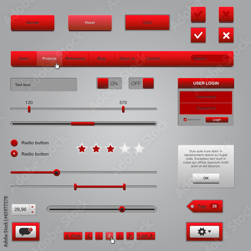Set of web elements
