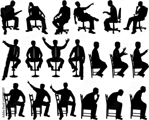 Man in position sitting