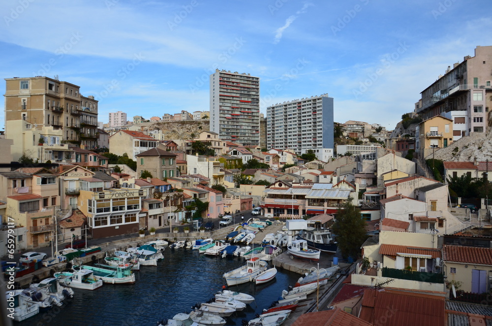 Vallon des Auffres, port d'Endoume, Marseille
