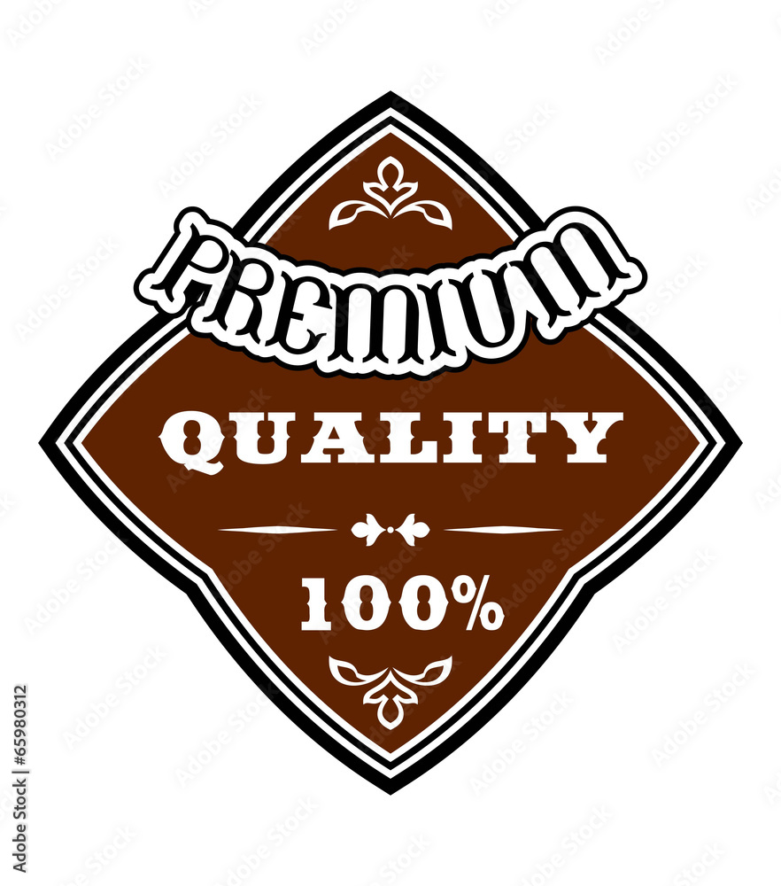 Premium Quality retro label Premium Quality retro label