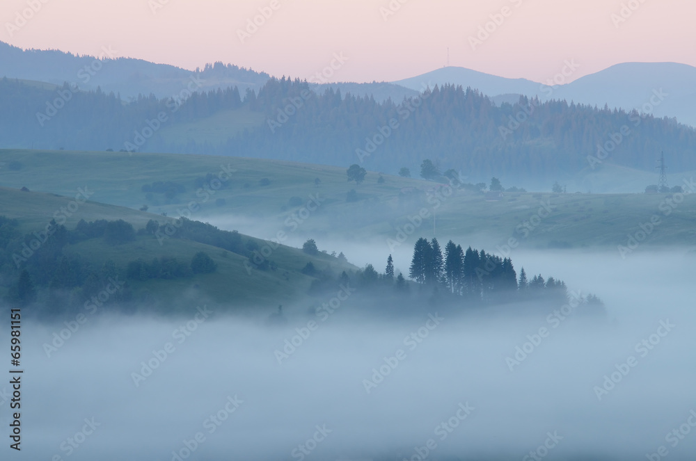Fog in the hills