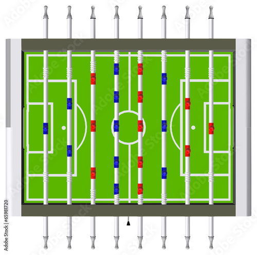 Table Football Soccer Game Vector