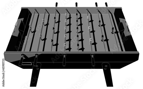 Table Football Soccer Game Vector