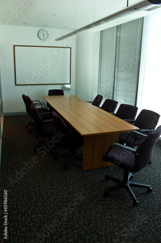 business meeting room in office building © tlovely