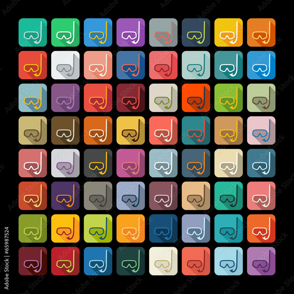 Flat design: mask Flat design: mask