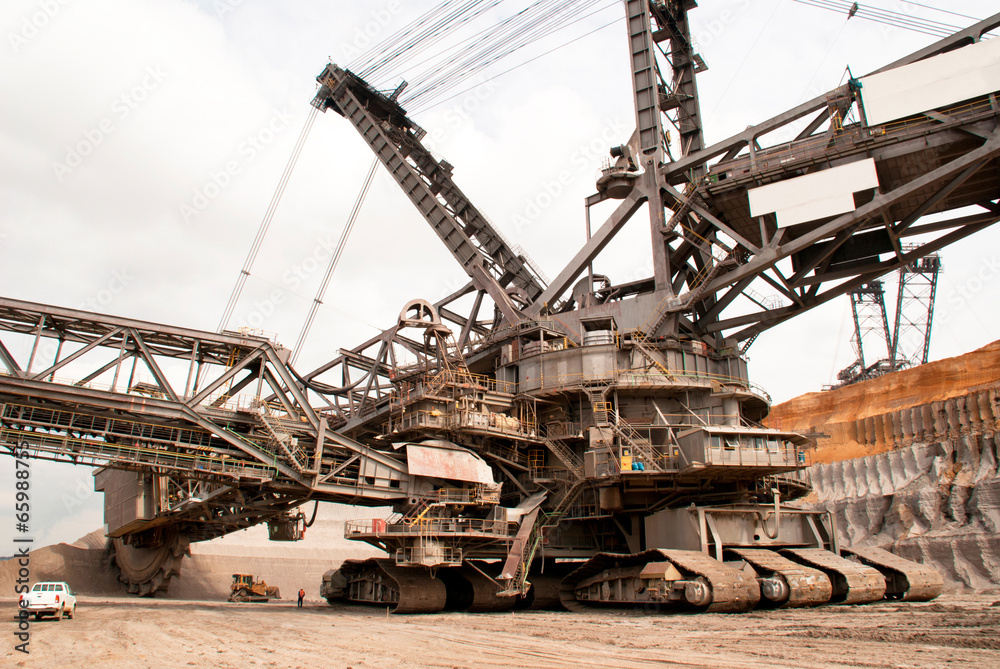 One of the world's largest excavators digging lignite One of the world's largest excavators digging lignite
