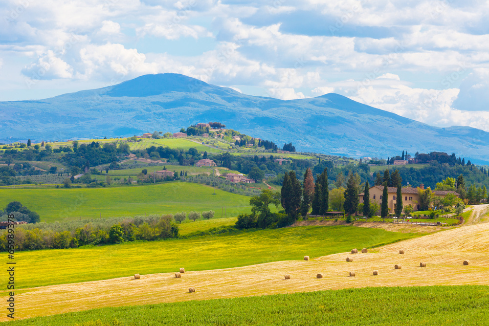 Typical summer rural landscape of Tuscany, Italy
