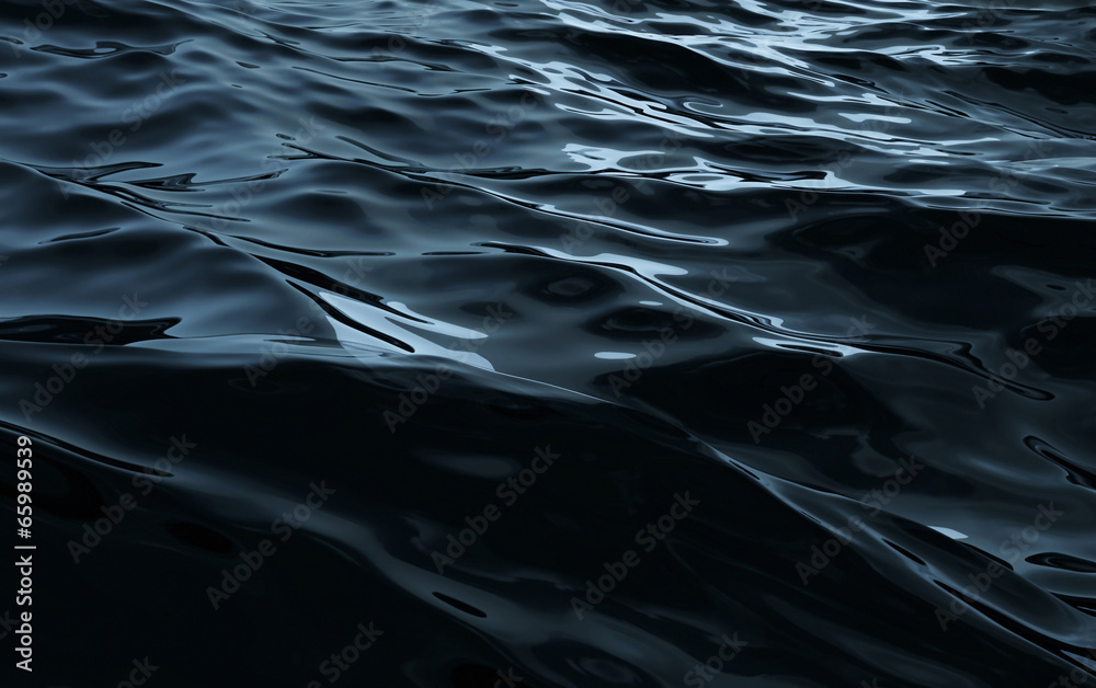Abstract Dark Water Surface - obrazy, fototapety, plakaty 