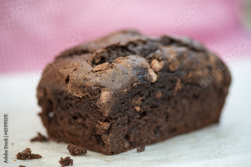 Tasty hand made chocolate chip loaf cake