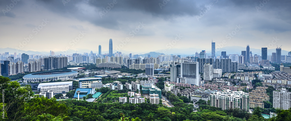 Shenzhen, China Panorama