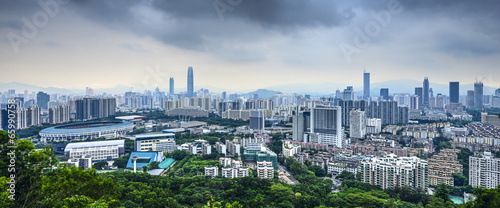 Shenzhen, China Panorama © SeanPavonePhoto