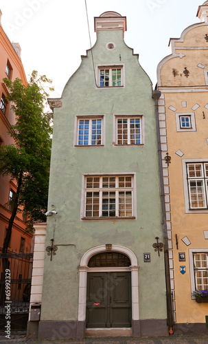 Green Brother house (XVII c.) of Three Brothers complex in Riga
