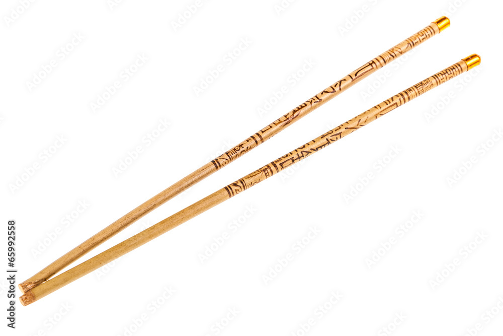 Isolated chopsticks Isolated chopsticks