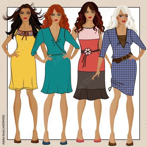 Collection of women's dresses А