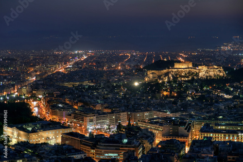Athens by night