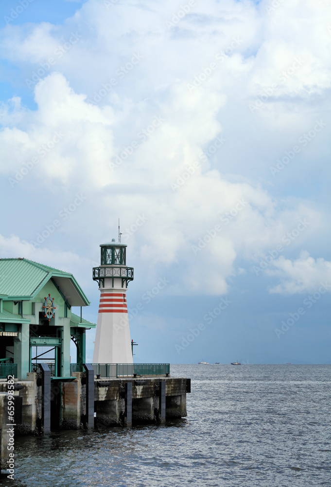 Lighthouse at pier