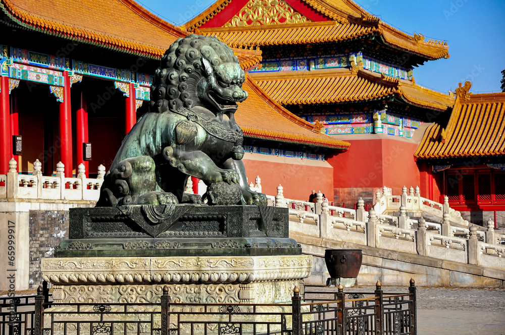 Fototapeta premium The forbidden city, world historic heritage, Beijing China.