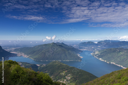 Lake Lugano as seen from Sighignola lookout