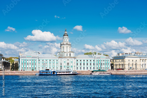 View of the Kunstkamera in Saint Petersburg, Russia
