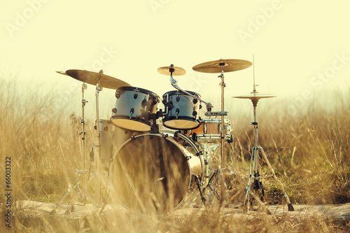 Drum set in the field #66003322