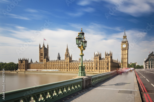 Canvas Print Houses Of Parliament Long Exposure