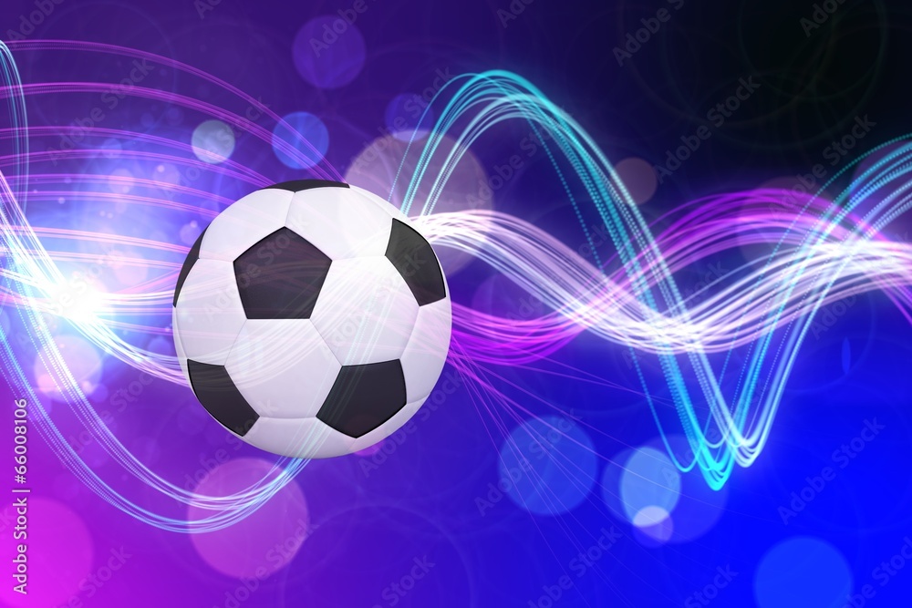 Fototapeta premium Composite image of black and white football