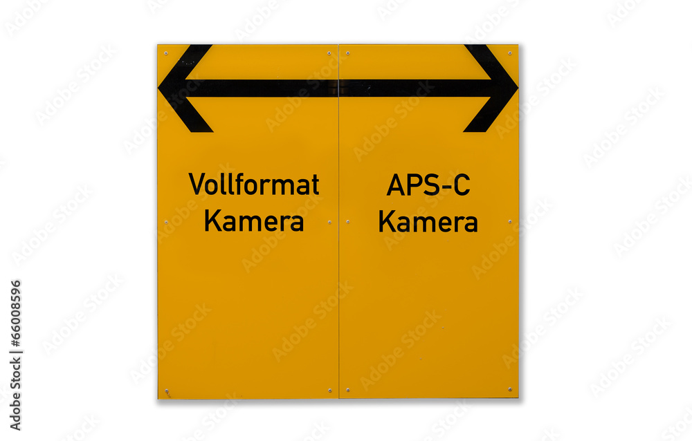 Wegweiser Schild- Kamerakauf Wegweiser Schild- Kamerakauf