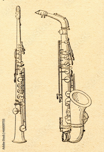 Photography Soprano saxophone (left) and alto saxophone