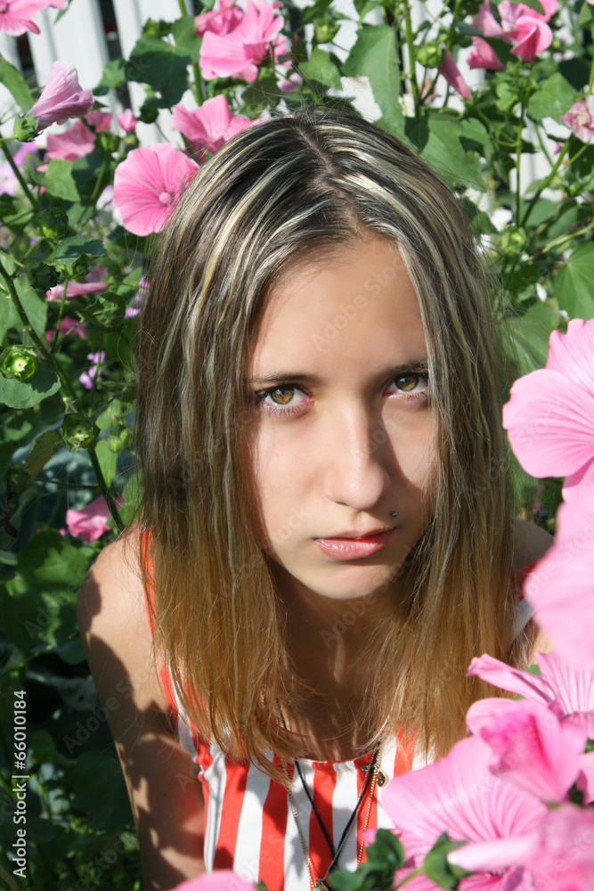 Fototapeta premium Portrait of the beautiful girl