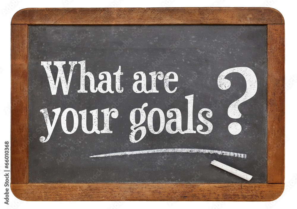 Obraz premium what are your goals question