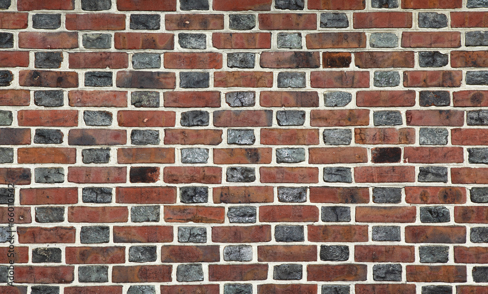 Red and Black brick wall background Stock Photo | Adobe Stock