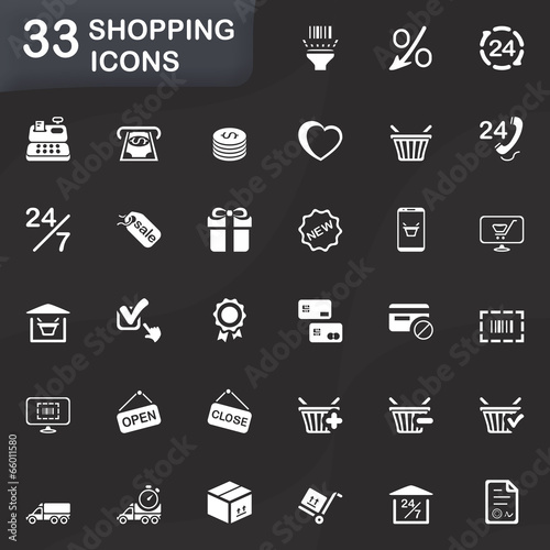 33 SHOPPING ICONS