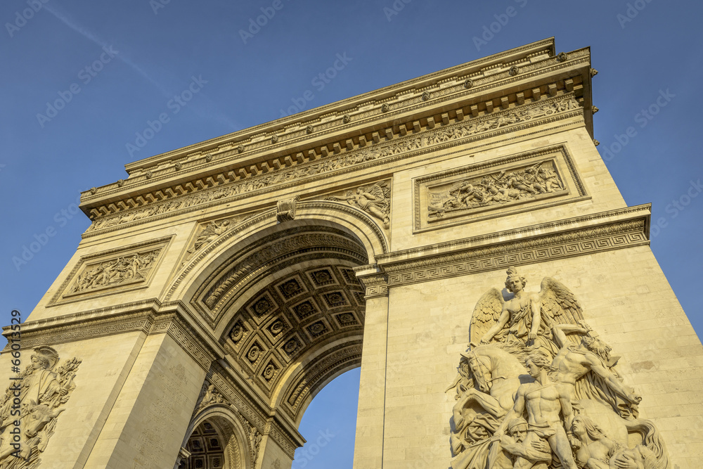Arc de Triomphe in a clear day