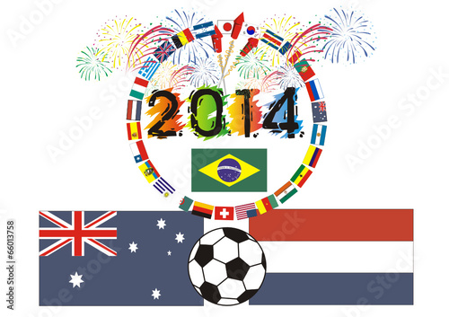 Fußballfest in Südamerika 2014 - Gruppe B-Australien-Niederlande
