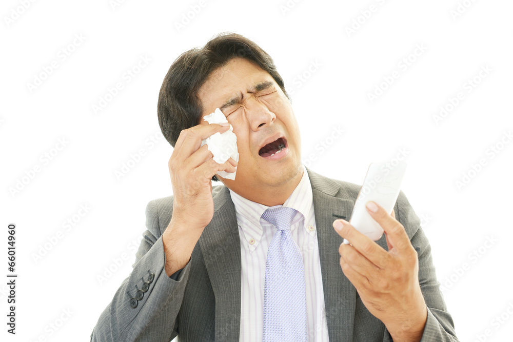 失恋したビジネスマン