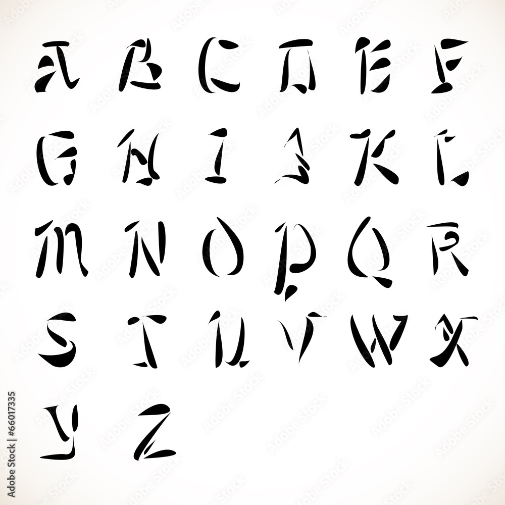 Calligraphic font