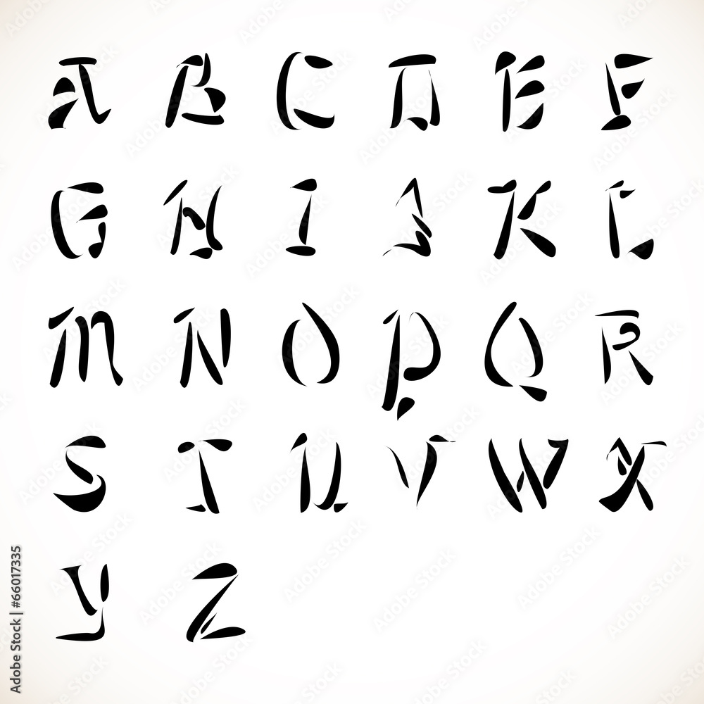 Calligraphic font Calligraphic font