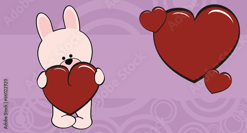 bunny baby cartoon love wallpaper vector