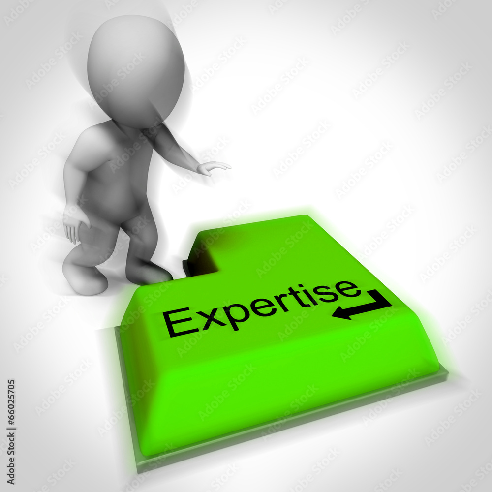 Expertise Keyboard Shows Specialist Knowledge And Proficiency Expertise Keyboard Shows Specialist Knowledge And Proficiency