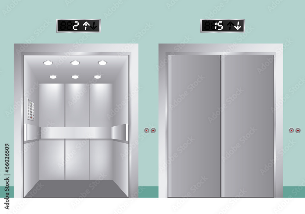 Naklejka premium Elevator design