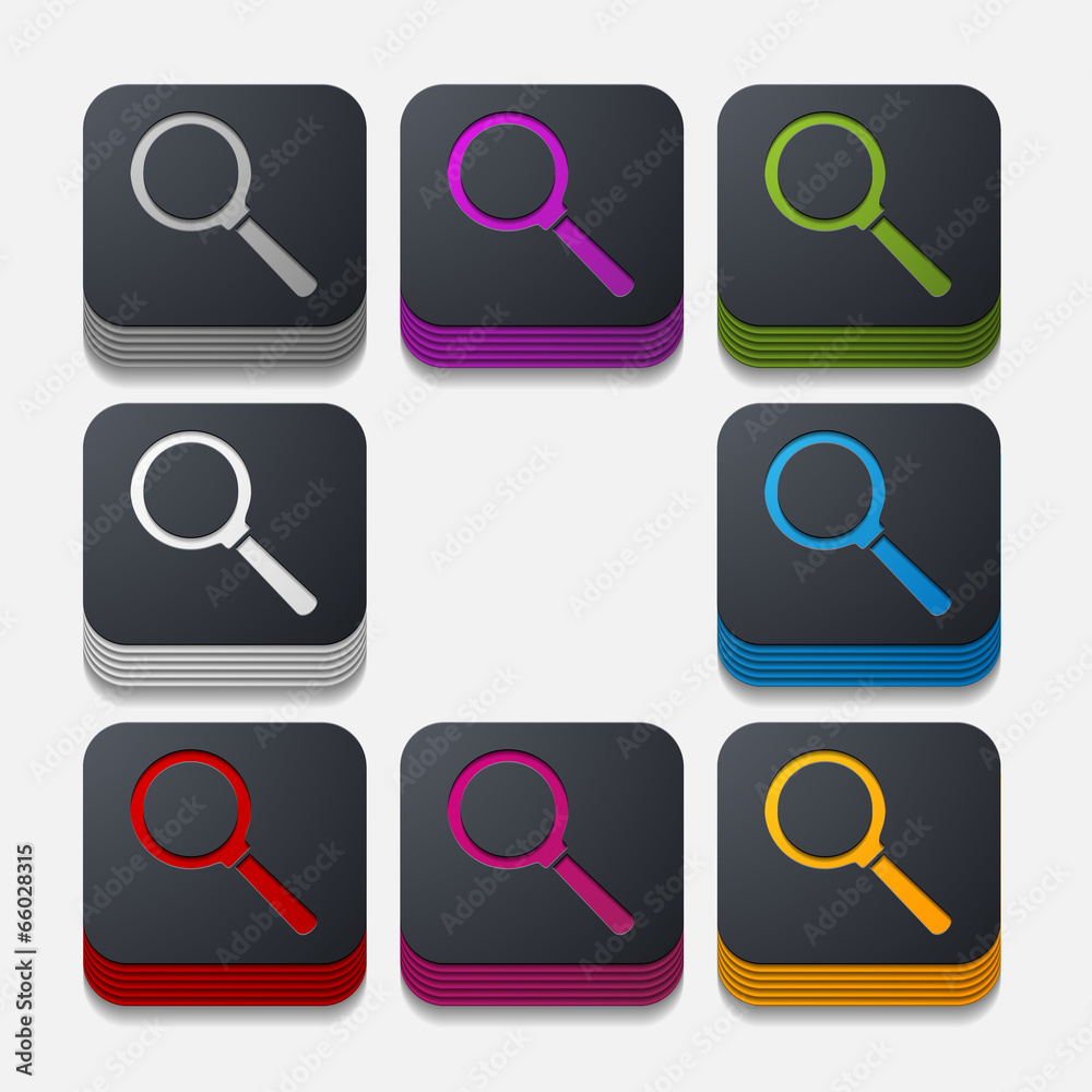 square button: magnifier square button: magnifier